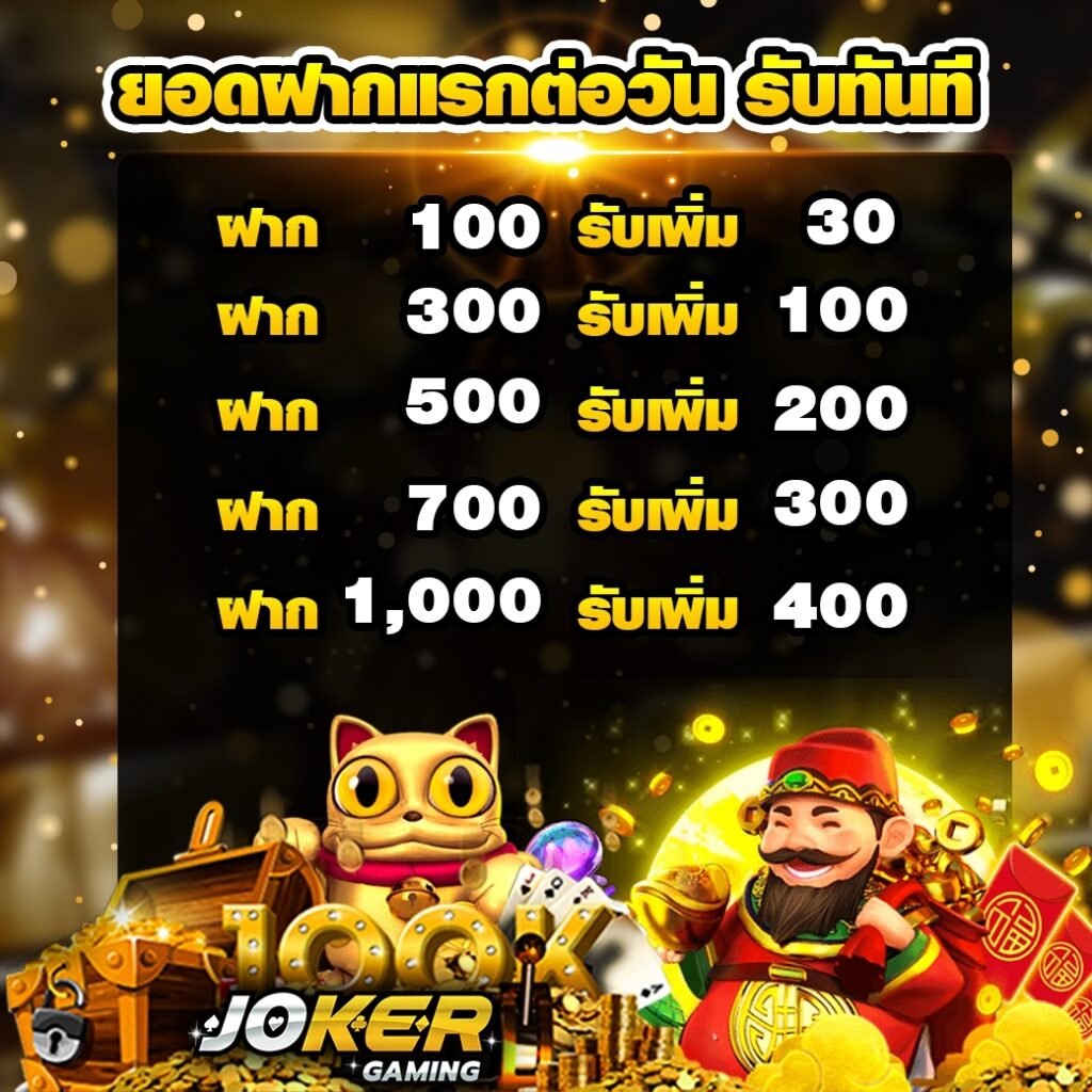 Joker gaming Auto ยอดฝากแรก